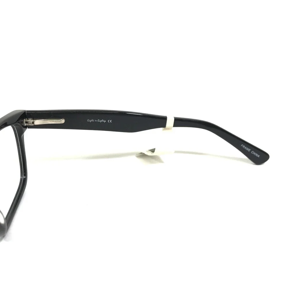 Eight to Eighty Eyeglasses Frames DENNIS BLACK Square Full Rim 53-19-140
